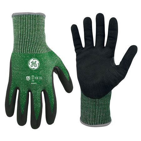 Ge Cut-Resistant Gloves, Cut Level A2 , Micro Foam Nitrile , L 24 PK GG227L